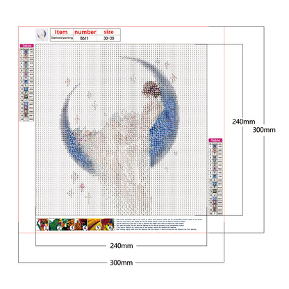 Girl - Full Round Drill Diamond Painting 30*30CM