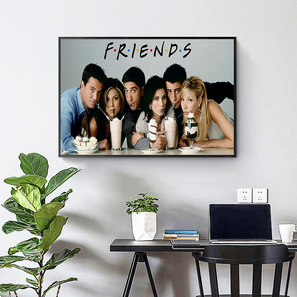 Friends - Full Round Drill Diamond Painting 60*40CM