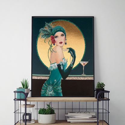 Woman - Full Round Drill Diamond Painting 30*40CM