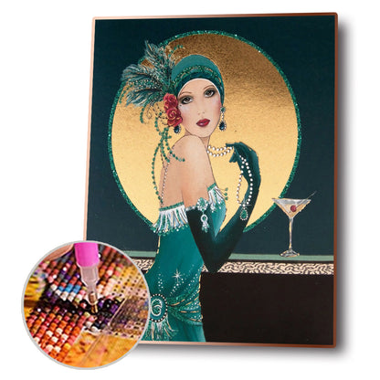 Woman - Full Round Drill Diamond Painting 30*40CM