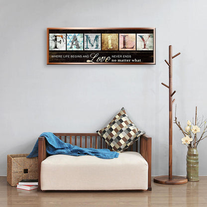 Family Letter - Full Round Drill Diamond Painting 30*80CM