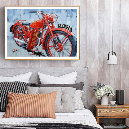 Motorcycle - Full Round Drill Diamond Painting 40*30CM