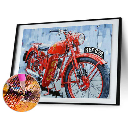 Motorcycle - Full Round Drill Diamond Painting 40*30CM