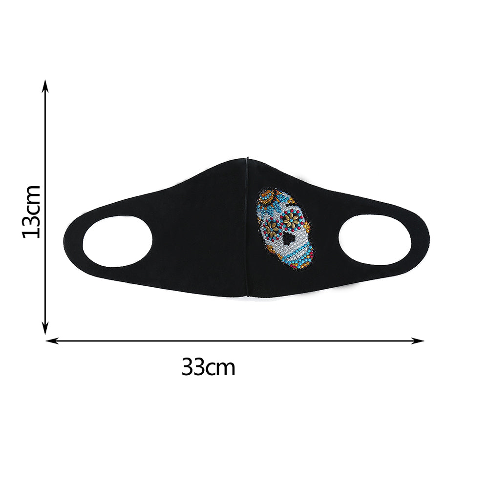 DIY Part Drill Diamond Painting Face Mask Kit Artwork Craft (AA461 Skull)
