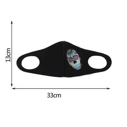 DIY Part Drill Diamond Painting Face Mask Kit Artwork Craft (AA461 Skull)