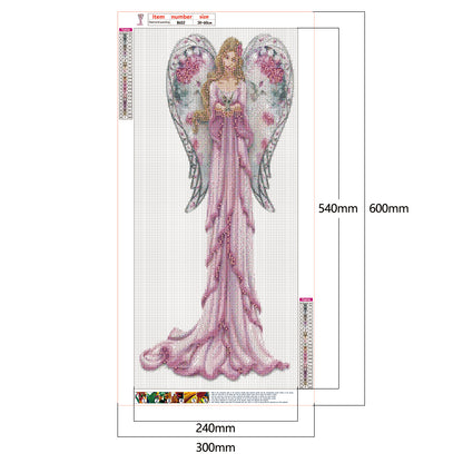 Angel - Full Round Drill Diamond Painting 30*60CM
