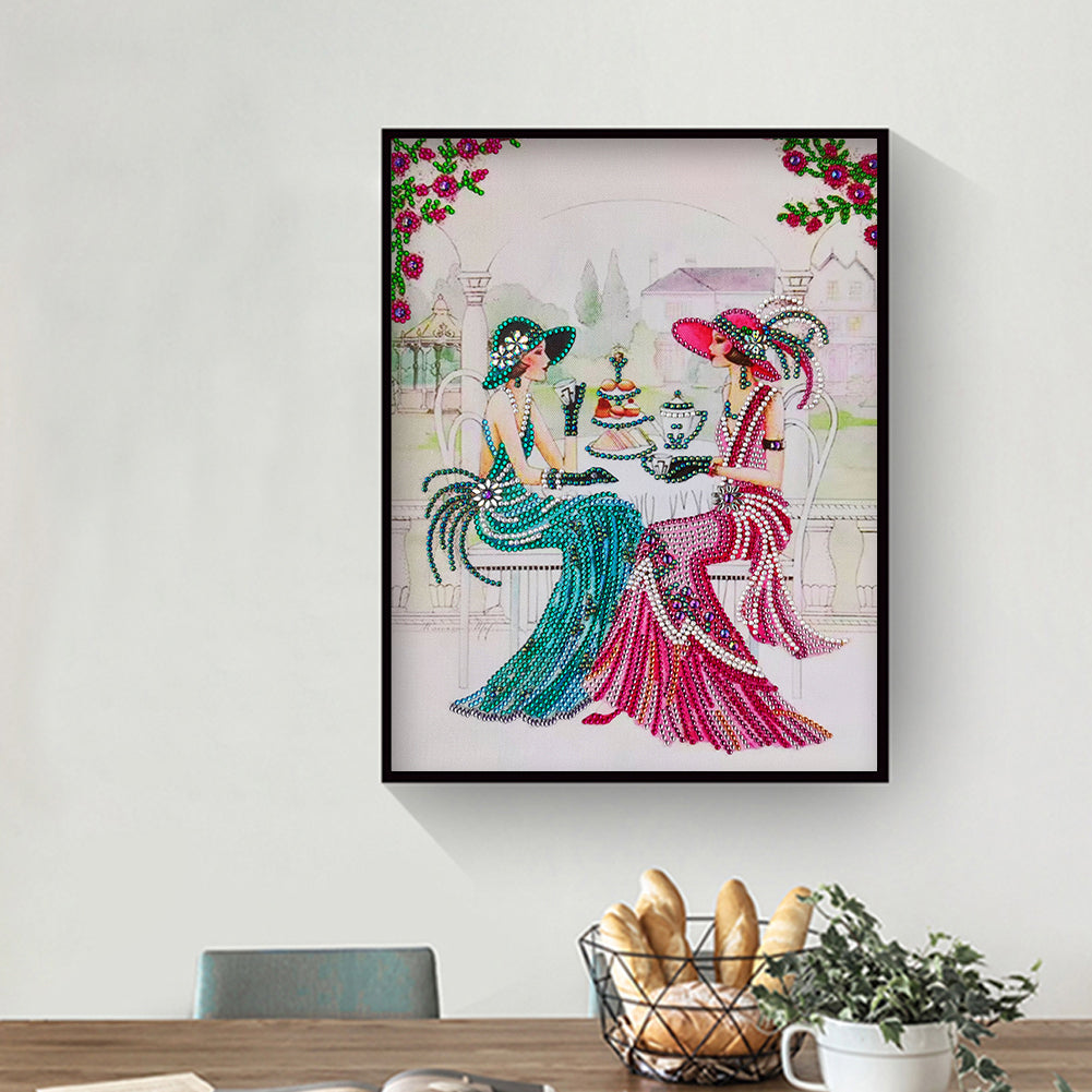 Lady - Special Shaped Drill Diamond Paintng 30*40CM