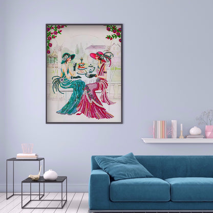 Lady - Special Shaped Drill Diamond Paintng 30*40CM