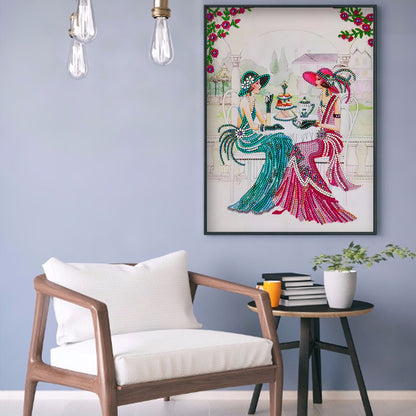 Lady - Special Shaped Drill Diamond Paintng 30*40CM