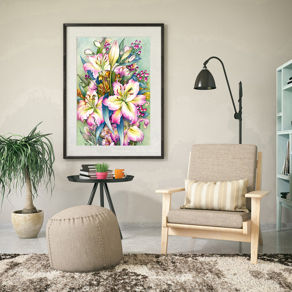 Flower - Full Square Drill Diamond Painting 40*50CM