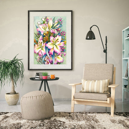 Flower - Full Square Drill Diamond Painting 40*50CM