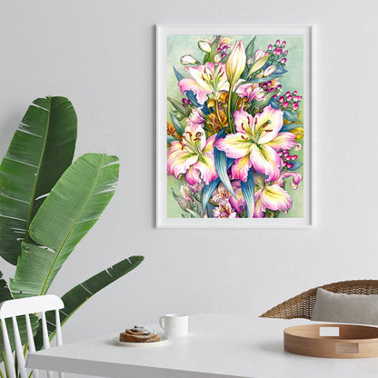 Flower - Full Square Drill Diamond Painting 40*50CM