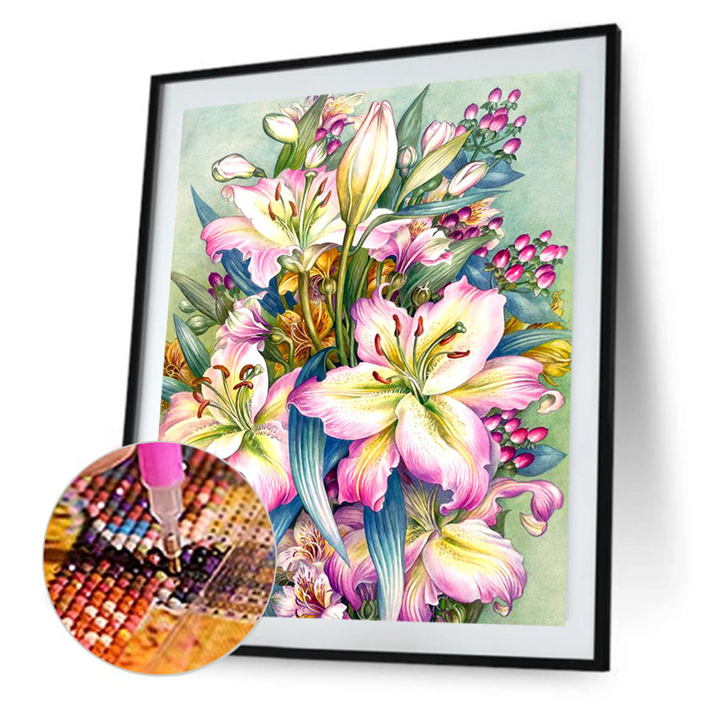 Flower - Full Square Drill Diamond Painting 40*50CM