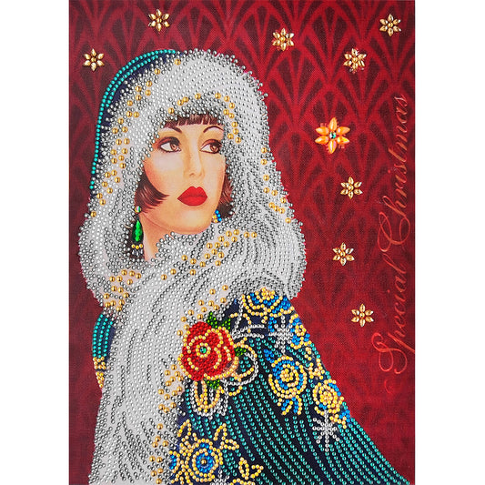 Women - Special Shaped Drill Diamond Paintng 30*40CM