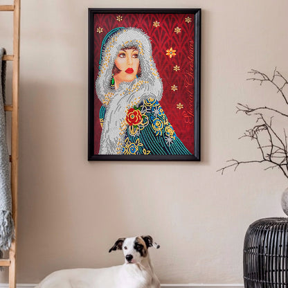 Women - Special Shaped Drill Diamond Paintng 30*40CM