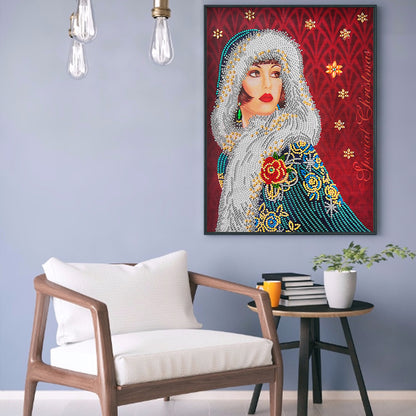 Women - Special Shaped Drill Diamond Paintng 30*40CM