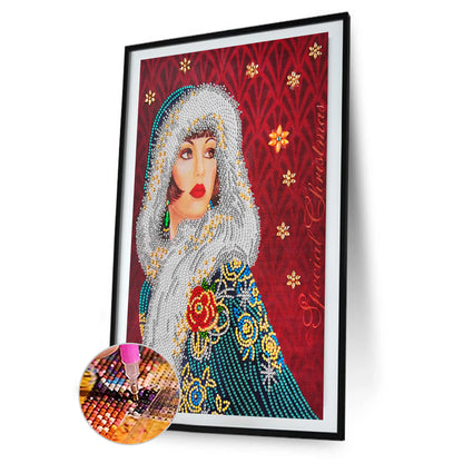 Women - Special Shaped Drill Diamond Paintng 30*40CM