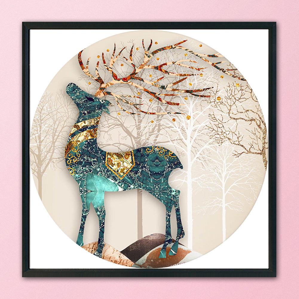 Deer - 11CT Stamped Cross Stitch 50*50CM