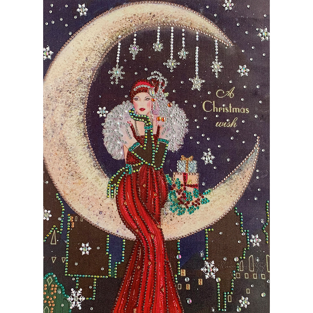 Lady - Special Shaped Drill Diamond Paintng 30*40CM