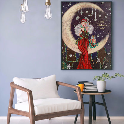 Lady - Special Shaped Drill Diamond Paintng 30*40CM