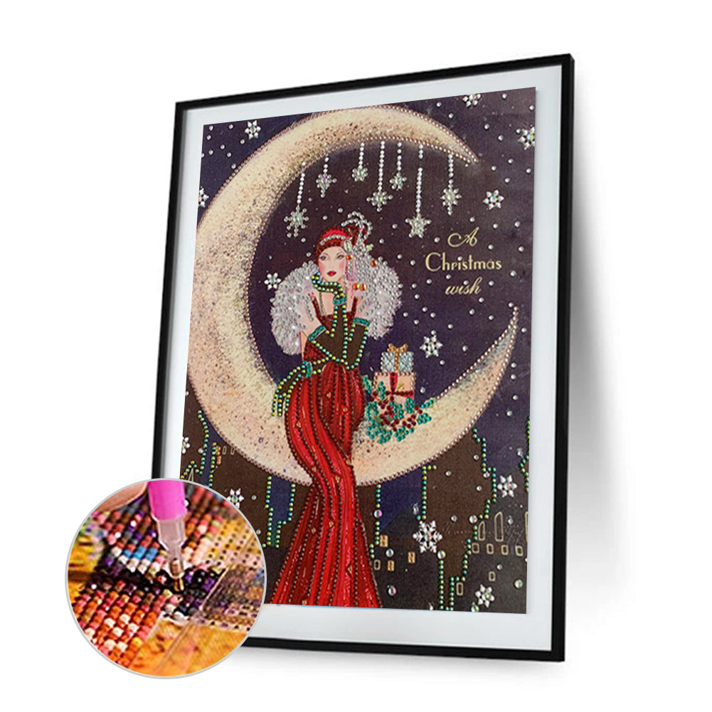 Lady - Special Shaped Drill Diamond Paintng 30*40CM
