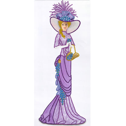 Dress Lady - Special Shaped Drill Diamond Paintng 30*60CM