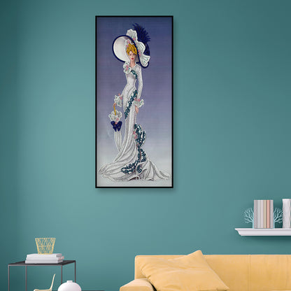Dress Lady - Special Shaped Drill Diamond Paintng 30*60CM