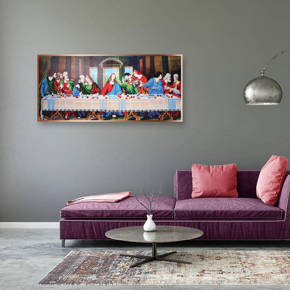 Last Supper - Special Shaped Drill Diamond Paintng 40*80CM