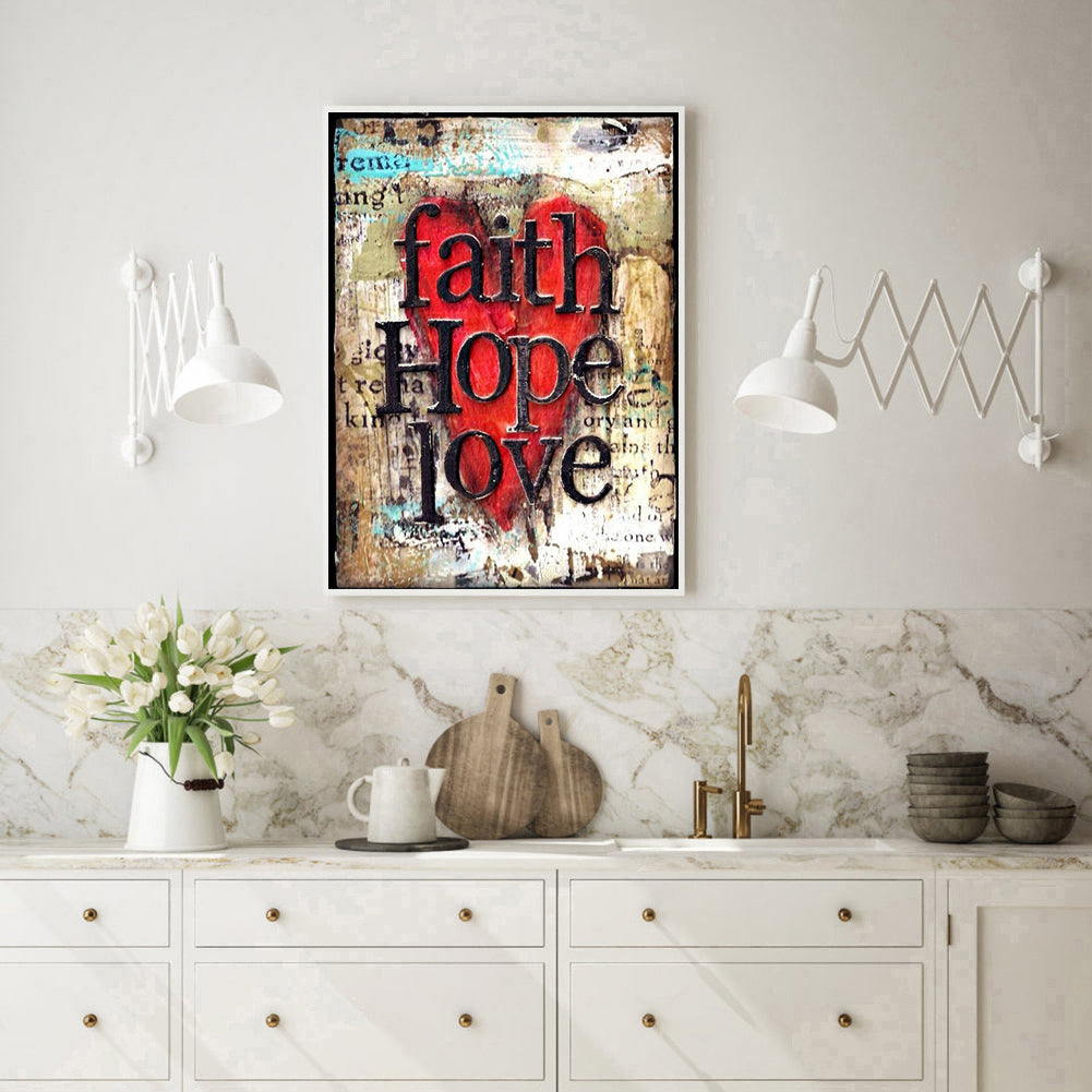 Faith - Full Round Drill Diamond Painting 30*40CM