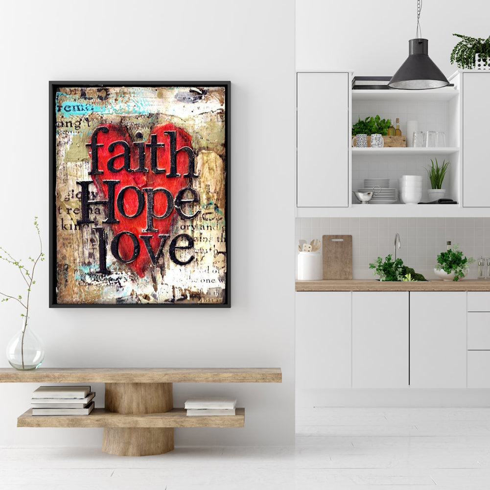 Faith - Full Round Drill Diamond Painting 30*40CM