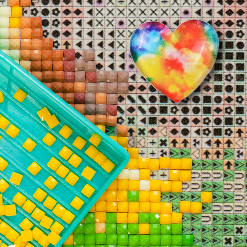 Magnetic Heart Shape Plastic Painting Locator Diamond Painting Tools (2)