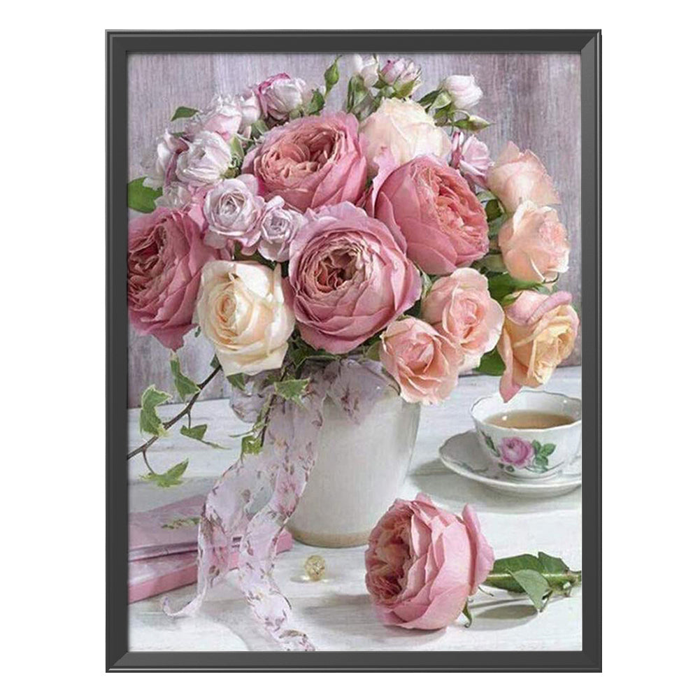 Flowers - 11CT Stamped Cross Stitch 30*40CM