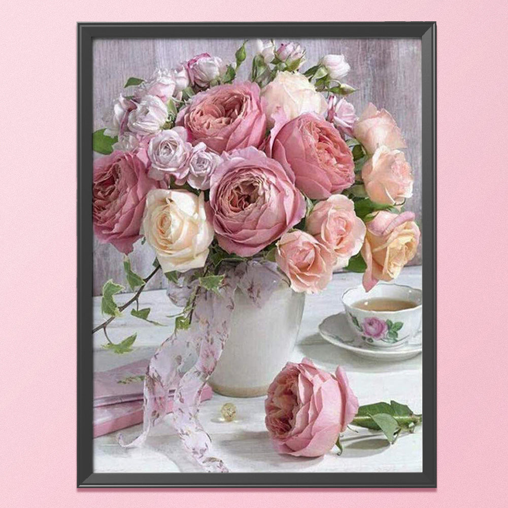 Flowers - 11CT Stamped Cross Stitch 30*40CM
