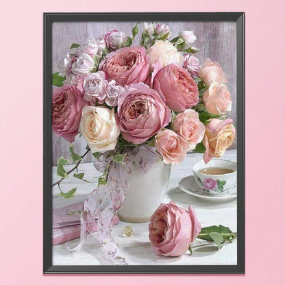 Flowers - 11CT Stamped Cross Stitch 30*40CM
