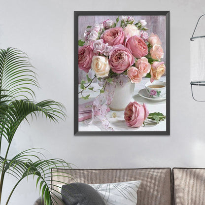 Flowers - 11CT Stamped Cross Stitch 30*40CM