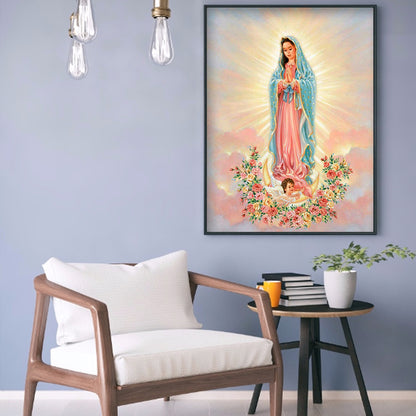 Saint Maria - Full Round Drill Diamond Painting 30*40CM