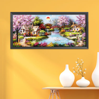 Garden - 11CT Stamped Cross Stitch 100*43CM