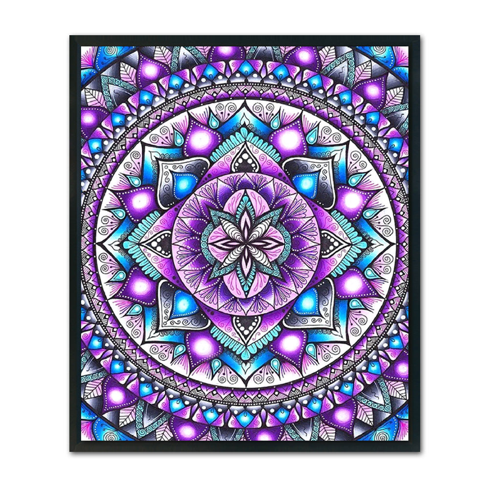 Mandala Flower - 11CT Stamped Cross Stitch 40*48CM