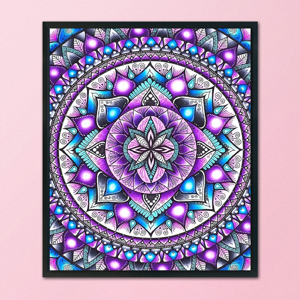 Mandala Flower - 11CT Stamped Cross Stitch 40*48CM