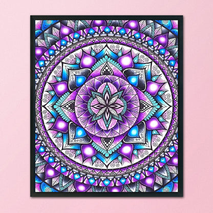 Mandala Flower - 11CT Stamped Cross Stitch 40*48CM