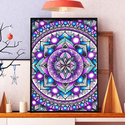 Mandala Flower - 11CT Stamped Cross Stitch 40*48CM