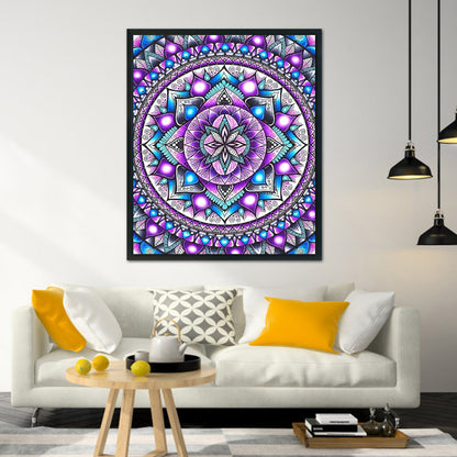 Mandala Flower - 11CT Stamped Cross Stitch 40*48CM