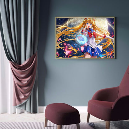 Beauty Soldier - Full Round Drill Diamond Painting 40*30CM