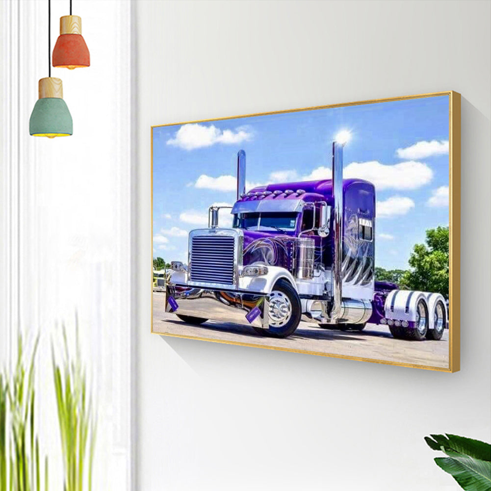 Vehicle Farm - Full Round Drill Diamond Painting 40*30CM