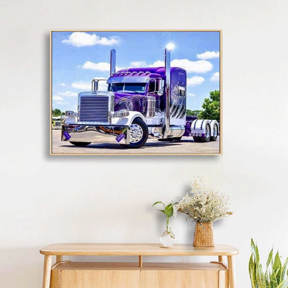 Vehicle Farm - Full Round Drill Diamond Painting 40*30CM