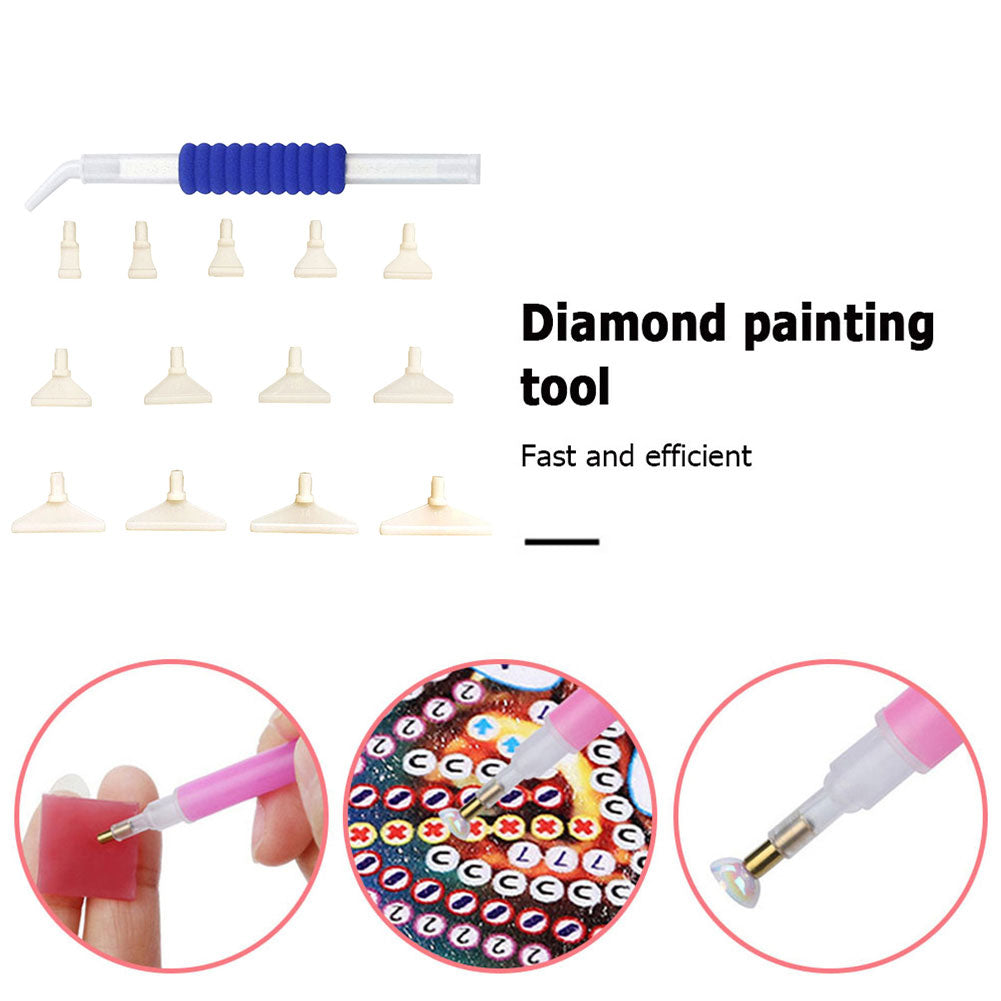 5D DIY Diamond Painting Multi Head Point Drill Pen Rhinestones Craft Tools