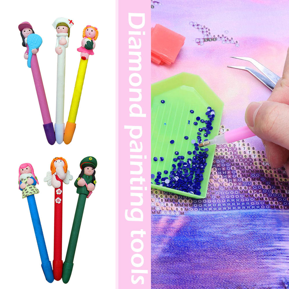 DIY Diamond Painting Doll Pencil Pen Square Round Stone Drill Point Tool