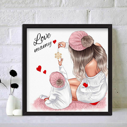 Mommy - Full Round Drill Diamond Painting 40*40CM