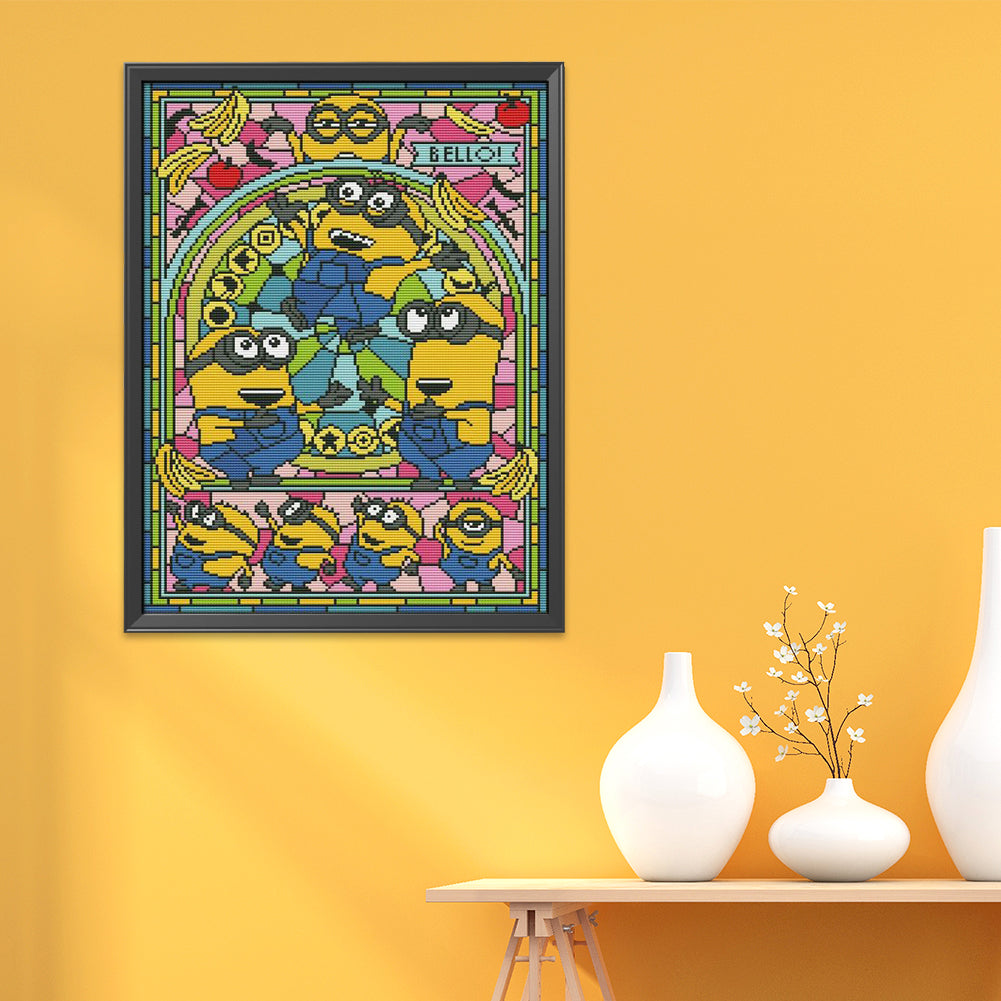 Anime - 11CT Stamped Cross Stitch 30*40CM