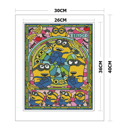 Anime - 11CT Stamped Cross Stitch 30*40CM